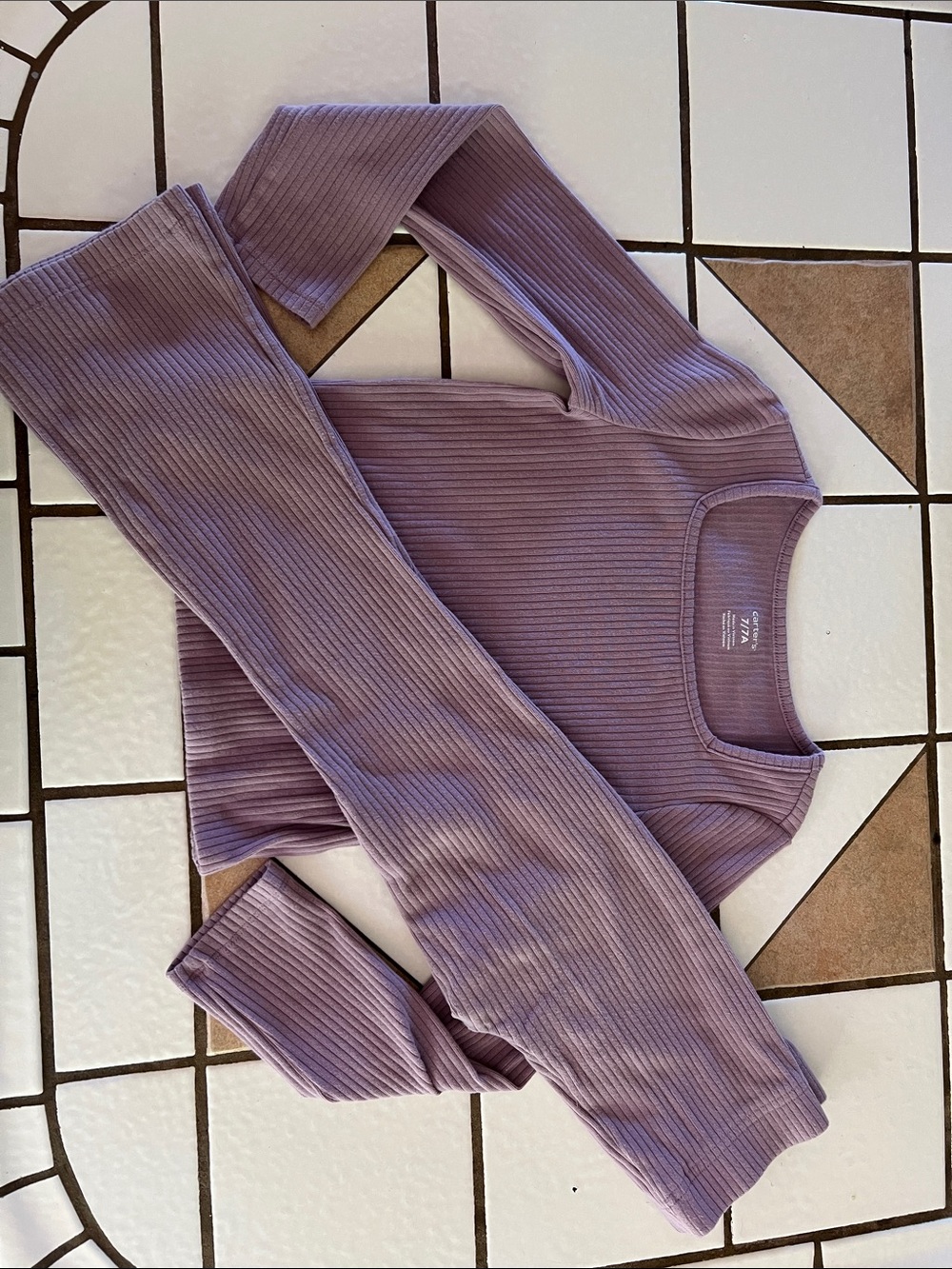 Carter's Ribbed Kids Matching set bell bottoms